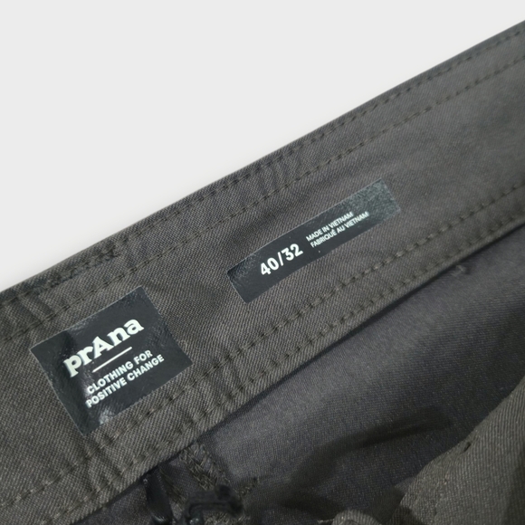 NEW Prana Brion Pants Straight Leg Men's 40x32 Standard Gray Nylon Stretch - Picture 4 of 6